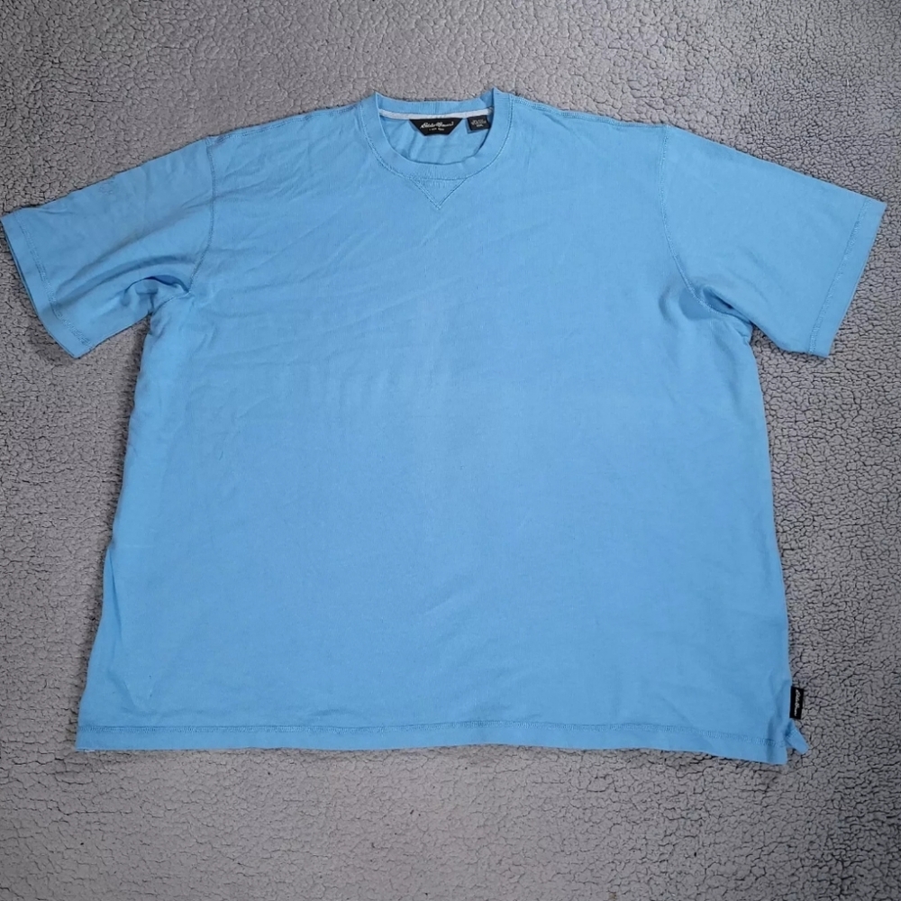 Eddie Bauer Shirt Mens 3XL Blue Crewneck Outdoor Walking Casual Tee XXXL